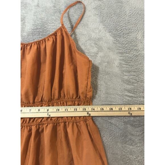 Absolutely Love It Dress Women’s 3X Orange Sundress Spaghetti Strap Ruffle Hem - Picture 9 of 9
